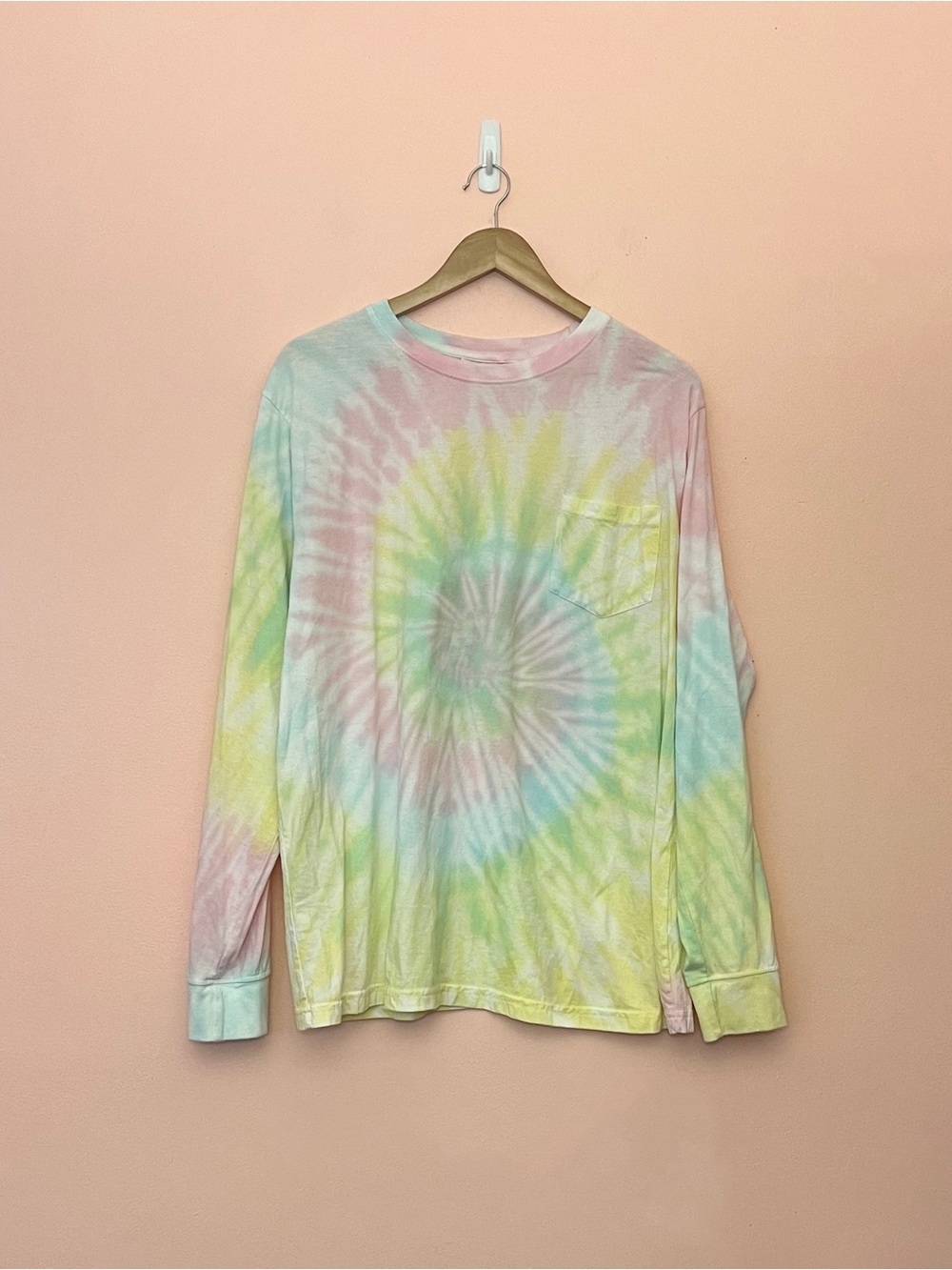 Dreamsicle Tie Dye Lightweight Long Sleeve Shirt 2X
